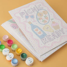 Load image into Gallery viewer, Mini Paint by Numbers Set 15x20cm (6 pieces) - Fruity Picnic
