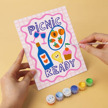 Load image into Gallery viewer, Mini Paint by Numbers Set 15x20cm (6 pieces) - Fruity Picnic