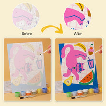 Load image into Gallery viewer, Mini Paint by Numbers Set 15x20cm (6 pieces) - Fruity Picnic