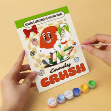 Load image into Gallery viewer, Mini Paint by Numbers Set 15x20cm (6 pieces) - Comic Christmas
