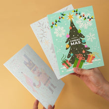 Load image into Gallery viewer, Mini Paint by Numbers Set 15x20cm (6 pieces) - Christmas in Mint