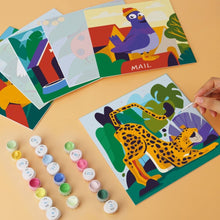 Load image into Gallery viewer, Mini Paint by Numbers Set 20x20cm (6 pieces) - Animal Friends