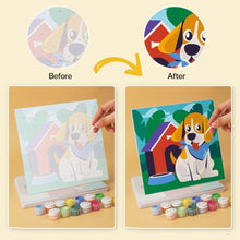 Load image into Gallery viewer, Mini Paint by Numbers Set 20x20cm (6 pieces) - Animal Friends