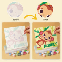 Load image into Gallery viewer, Mini Paint by Numbers Set 20x20cm (6 pieces) - Playful Animals