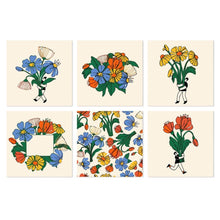Load image into Gallery viewer, Mini Paint by Numbers Set 20x20cm (6 pieces) - Handpicked Blooms Figured'Art
