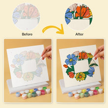 Load image into Gallery viewer, Mini Paint by Numbers Set 20x20cm (6 pieces) - Handpicked Blooms