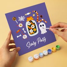 Load image into Gallery viewer, Mini Paint by Numbers Set 20x20cm (6 pieces) - Witchy Vibes