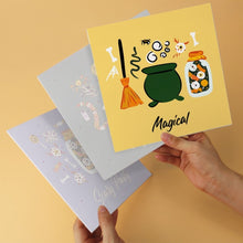 Load image into Gallery viewer, Mini Paint by Numbers Set 20x20cm (6 pieces) - Witchy Vibes