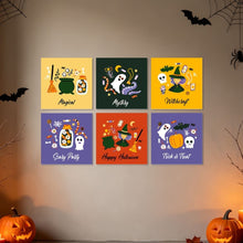 Load image into Gallery viewer, Mini Paint by Numbers Set 20x20cm (6 pieces) - Witchy Vibes