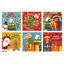 Load image into Gallery viewer, Mini Paint by Numbers Set 20x20cm (6 pieces) - Christmas Colours Figured'Art