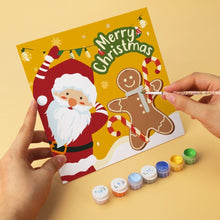 Load image into Gallery viewer, Mini Paint by Numbers Set 20x20cm (6 pieces) - Christmas Colours