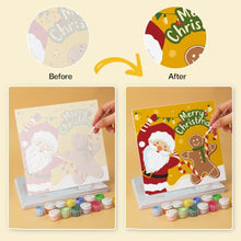 Load image into Gallery viewer, Mini Paint by Numbers Set 20x20cm (6 pieces) - Christmas Colours