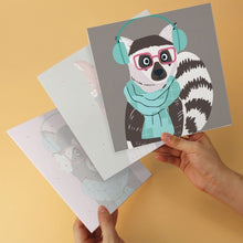 Load image into Gallery viewer, Mini Paint by Numbers Set 20x20cm (6 pieces) - Cool Critters