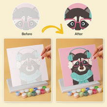 Load image into Gallery viewer, Mini Paint by Numbers Set 20x20cm (6 pieces) - Cool Critters