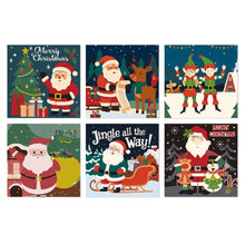 Load image into Gallery viewer, Mini Paint by Numbers Set 20x20cm (6 pieces) - Holly Jolly Illustrations Figured'Art