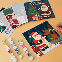 Load image into Gallery viewer, Mini Paint by Numbers Set 20x20cm (6 pieces) - Holly Jolly Illustrations