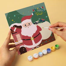 Load image into Gallery viewer, Mini Paint by Numbers Set 20x20cm (6 pieces) - Holly Jolly Illustrations