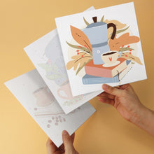 Load image into Gallery viewer, Mini Paint by Numbers Set 20x20cm (6 pieces) - Coffee Ritual
