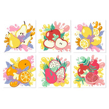 Load image into Gallery viewer, Mini Paint by Numbers Set 20x20cm (6 pieces) - Sweet Harvest Figured'Art