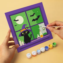 Load image into Gallery viewer, Mini Paint by Numbers Set 20x20cm (6 pieces) - Spooky Nights