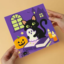 Load image into Gallery viewer, Mini Paint by Numbers Set 20x20cm (6 pieces) - Spooky Nights