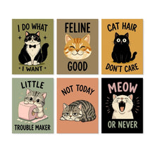 Load image into Gallery viewer, Mini Paint by Numbers Set 15x20cm (6 pieces) - Cattitude Figured'Art
