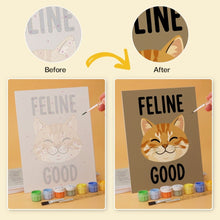 Load image into Gallery viewer, Mini Paint by Numbers Set 15x20cm (6 pieces) - Cattitude