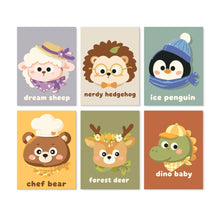Load image into Gallery viewer, Mini Paint by Numbers Set 15x20cm (6 pieces) - Little Ones Figured'Art