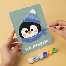 Load image into Gallery viewer, Mini Paint by Numbers Set 15x20cm (6 pieces) - Little Ones