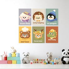 Load image into Gallery viewer, Mini Paint by Numbers Set 15x20cm (6 pieces) - Little Ones