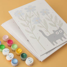 Load image into Gallery viewer, Mini Paint by Numbers Set 15x20cm (6 pieces) - Curious Black Cats