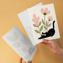 Load image into Gallery viewer, Mini Paint by Numbers Set 15x20cm (6 pieces) - Curious Black Cats