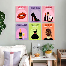 Load image into Gallery viewer, Mini Paint by Numbers Set 15x20cm (6 pieces) - Glam Squad