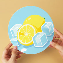 Load image into Gallery viewer, Mini Paint by Numbers Set - Discs Ø20cm (6 pieces) - Frosted Fruits