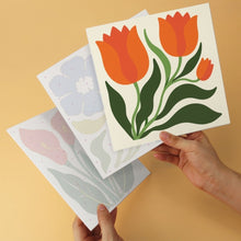 Load image into Gallery viewer, Mini Paint by Numbers Set 20x20cm (6 pieces) - Vintage Bloom Print