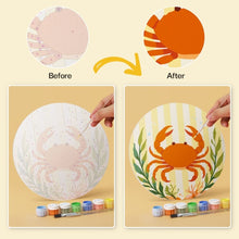 Load image into Gallery viewer, Mini Paint by Numbers Set - Discs Ø20cm (6 pieces) - Ocean Life