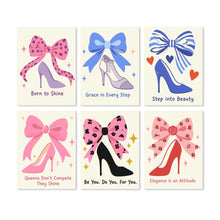 Load image into Gallery viewer, Mini Paint by Numbers Set 15x20cm (6 pieces) - Glam Steps Figured'Art