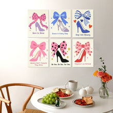 Load image into Gallery viewer, Mini Paint by Numbers Set 15x20cm (6 pieces) - Glam Steps