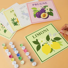 Load image into Gallery viewer, Mini Paint by Numbers Set 20x20cm (6 pieces) - Italian Orchard