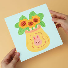 Load image into Gallery viewer, Mini Paint by Numbers Set 20x20cm (6 pieces) - Colourful Plant Corner
