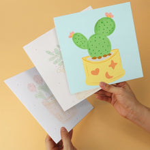 Load image into Gallery viewer, Mini Paint by Numbers Set 20x20cm (6 pieces) - Colourful Plant Corner