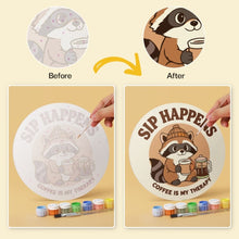 Load image into Gallery viewer, Mini Paint by Numbers Set - Discs Ø20cm (6 pieces) - Happy Little Souls