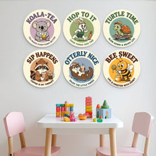 Load image into Gallery viewer, Mini Paint by Numbers Set - Discs Ø20cm (6 pieces) - Happy Little Souls