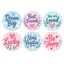Load image into Gallery viewer, Mini Paint by Numbers Set - Discs Ø20cm (6 pieces) - Gentle Hearts Figured'Art