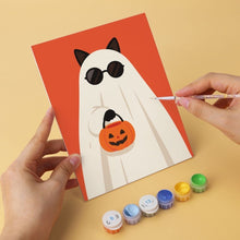 Load image into Gallery viewer, Mini Paint by Numbers Set 15x20cm (6 pieces) - One Cat, Many Moods