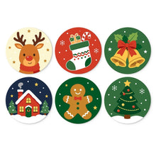 Load image into Gallery viewer, Mini Paint by Numbers Set - Discs Ø20cm (6 pieces) - Whispers of Christmas Figured'Art