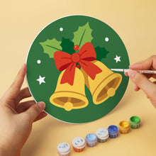 Load image into Gallery viewer, Mini Paint by Numbers Set - Discs Ø20cm (6 pieces) - Whispers of Christmas
