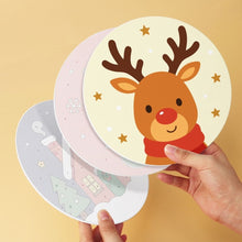 Load image into Gallery viewer, Mini Paint by Numbers Set - Discs Ø20cm (6 pieces) - Whispers of Christmas