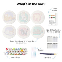 Load image into Gallery viewer, Mini Paint by Numbers Set - Hexagons (6 pieces) - Books in Bloom