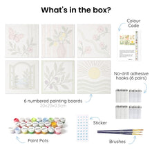 Load image into Gallery viewer, Mini Paint by Numbers Set 20x20cm (6 pieces) - Mini Christmas Friends